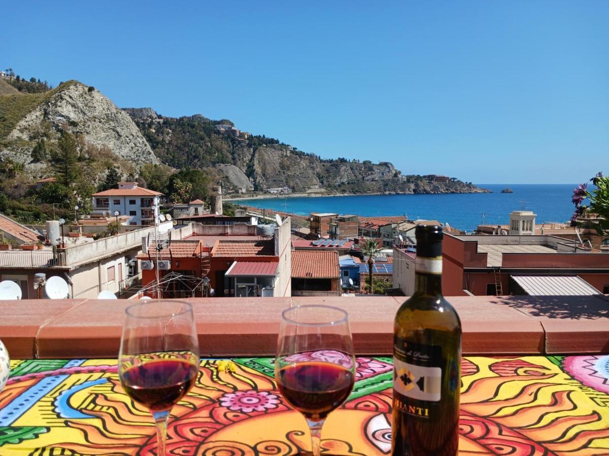 Mungi Bay, Flat With Sea View Roof Top Terrace Giardini-Naxos Zewnętrze zdjęcie